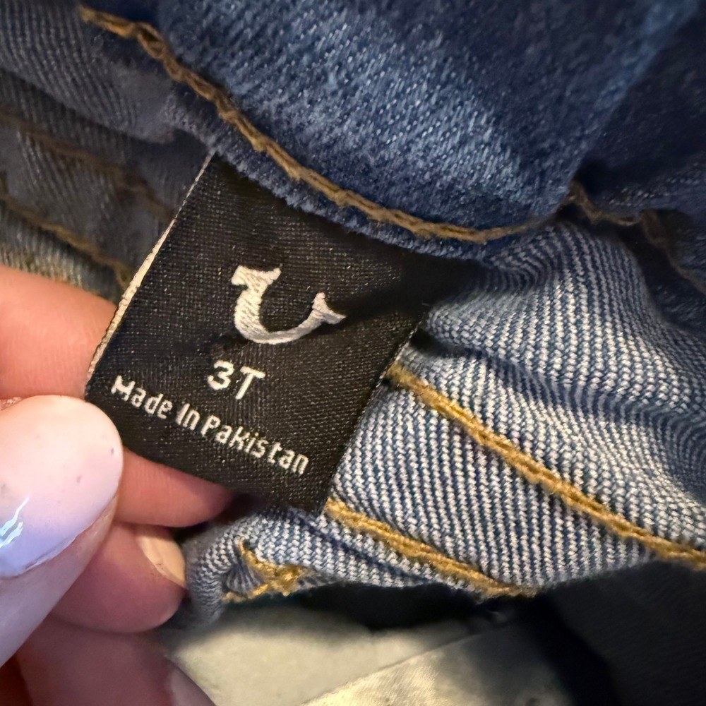 True Religion Kids Jeans‎ Flared Leg Blue Denim Size 3T - Picture 4 of 5
